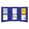 Quartet Display Systm, 72"x36", Bl/Gry Surface, Blk SB93513Q - alternate 3